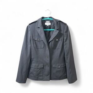 Calvin Klein Women's Charcoal Utility Jacket